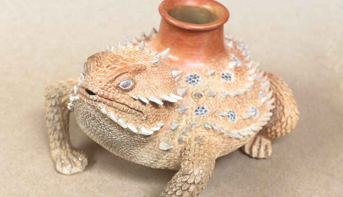 Horned Toad Pot